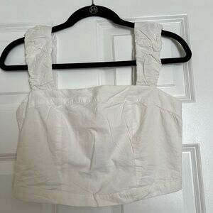Free People white crop top